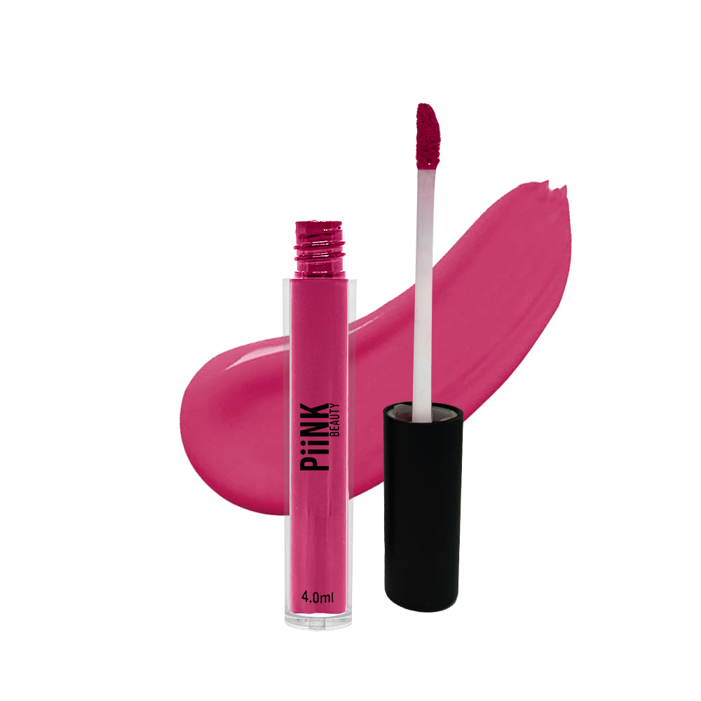 PiiNK Beauty Stay Put Liquid Lipstick | Long Lasting, Light Weight, Non Transfer, Water & Smudge Proof, Highly Pigmented | LL-11 Cranberry Blush 4.0 ml