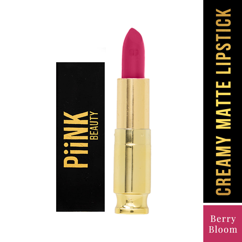 PiiNK Beauty Weightless Creamy Matte Lipstick- Berry Bloom CM-05 (4.2g)