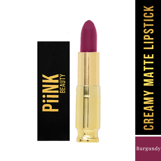 PiiNK Beauty Weightless Creamy Matte Lipstick- Burgundy CM-02 (4.2g)