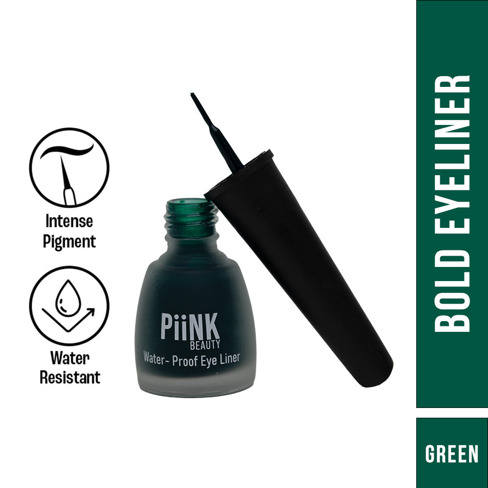 PiiNK Beauty 24H Matte Liquid Eyeliner -Matte Green Eyeliner EL-03