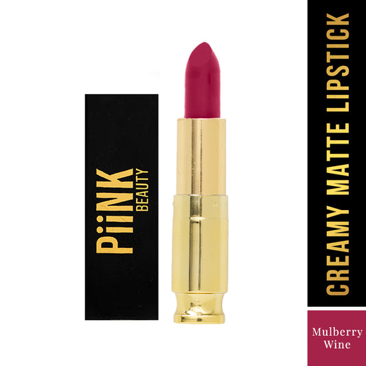 PiiNK Beauty Weightless Creamy Matte Lipstick- Mulberry Wine CM-11 (4.2g)