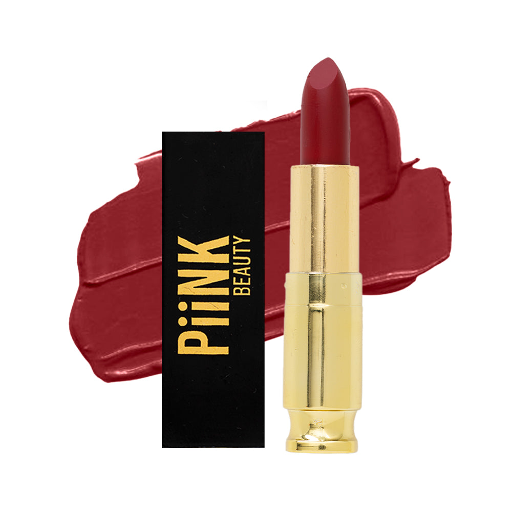 PiiNK Beauty Weightless Creamy Matte Lipstick- Scarlet Rouge CM-04 (4.2g)