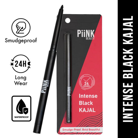 PiiNK Beauty Intense Black Kajal 24Hr Waterproof & Smudgeproof - Black