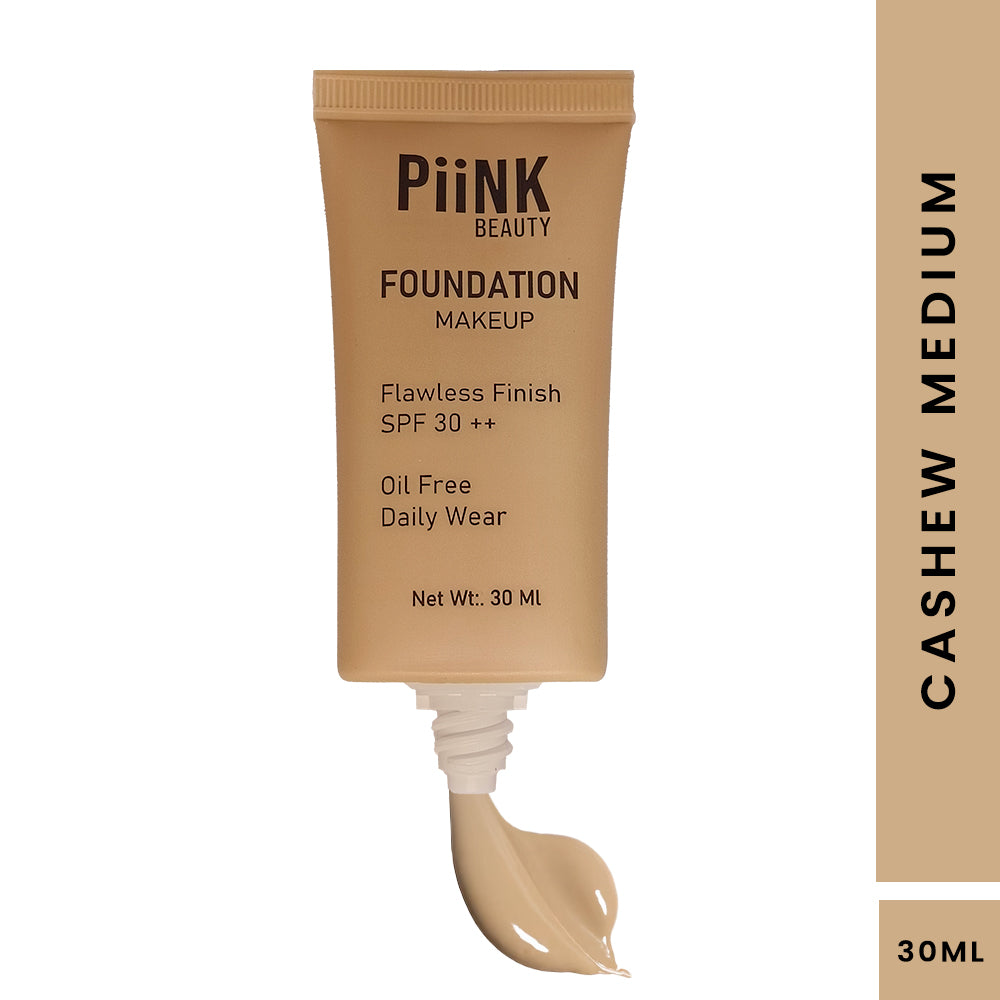 PiiNK Beauty All Day Full Coverage Matte Foundation- Cashew Medium 1