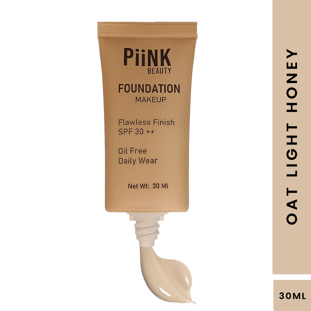 PiiNK Beauty All Day Full Coverage Matte Foundation- Oat Light Honey 4